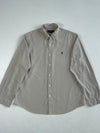 Ralph Lauren Classic Fit Taupe Grey Oxford Button-Down Shirt (2XL)