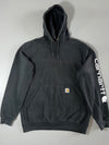 Carhartt | Black Sleeve Logo Hoodie (XL)