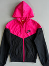 Nike Vintage Black Track Jacket with White & Grey Stripe (Xs)