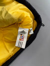 Adidas Vintage Puffer Vest Black/Yellow Back Logo (L/XL)