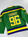 Mighty Ducks #96 Charlie Conway D5 Captain Hockey Jersey (L/XL)
