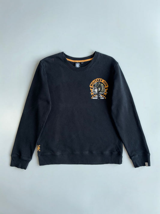 The Master | “Military Jizo” Grace & Fury Graphic Crewneck (M)
