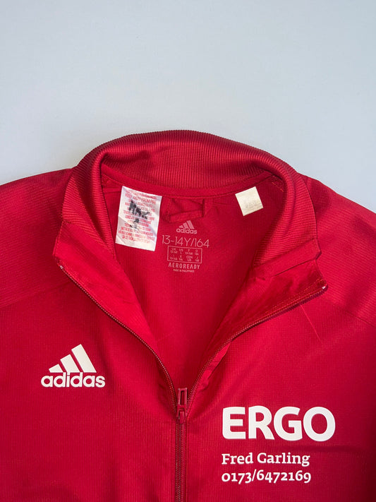 Adidas Tiro 21 Track Jacket Red ERGO Custom Print (M)