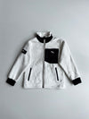 Puma Sherpa Fleece Zip-Up Jacket – White/Black (Kids) (xxs)