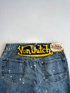 Von Dutch Paint Splatter  Denim Jeans (W:28) (L:42.5)