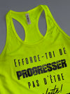Team 365 | Efforce-Toi Motivational Racerback Tank Neon Yellow | (XS)