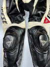 Dainese White/Black Leather Race Pants With Sliders (W:32|L:36)