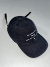 Terranova “Do What You Love” Black Ripstop Long Strap Cap (Adjustable)