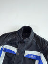 Vintage Wingx Wanero Black & Blue Motorcycle Touring Jacket Paded (M)