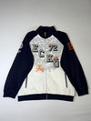 Ecko Unltd Varsity Embroidered Zip Track Jacket – Navy & White (3XL)
