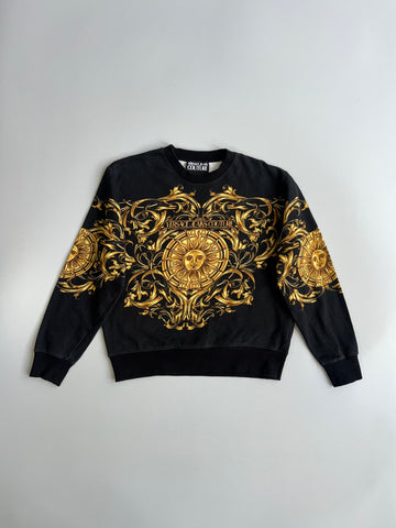 Versace Jeans Couture | Baroque Sun Allover Print Crewneck Sweatshirt (L)