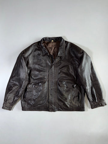 Super Premium Original Leather Jacket (2Xl/3XL)