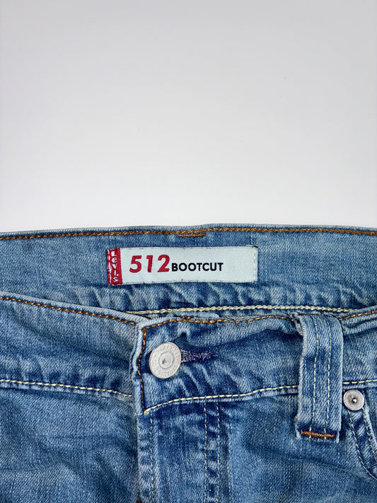Levi’s 512 Bootcut Jeans – Light Wash Blue (W:36) (L :44)