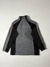 Vintage Engelbert Strauss Grey Black Fleece Zip-Up Jacket (XS)