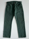 Levi’s Waterless Forest Green Straight Jeans (W:34|L:41)