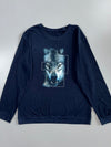 Wolf Graphic Crewneck Sweatshirt (L)