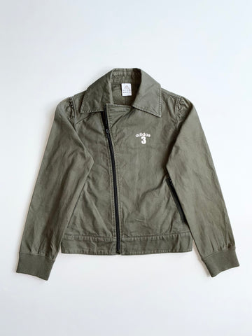 Adidas Asymmetric Zip Twill Jacket – Olive (XS)