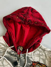 Vintage Y2K Ed Hardy by Christian Audigier Full Rhinestone Tattoo Graphic Zip Hoodie (L)
