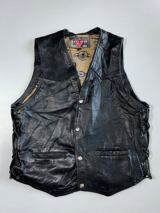 Dafy Moto Premium Original Leather Vest (M)