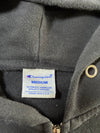 Champion Zip-Up Hoodie Fleece Full-Zip Authentic Athletic Black (S)