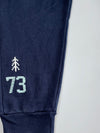 Roots Navy Embroidered Jogger Sweatpants Elastic (W:28|L:39)