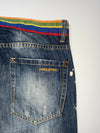 Dsquared2 Distressed Jeans – Rainbow Waistband, Made in Italy (W:33) (L:37)