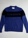 Calvin Klein Jeans | Blue Black Shetland Wool Knit Sweater (S)