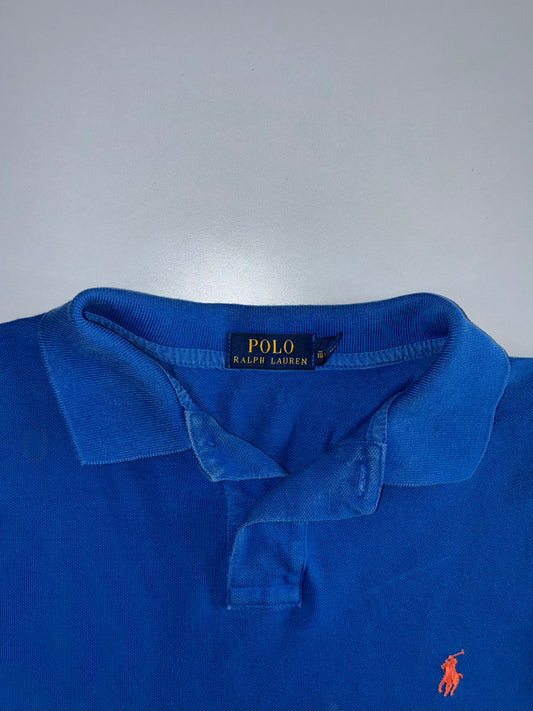 Polo Ralph Lauren Ombre Dip-Dye Short Sleeve Polo — Royal Blue/Mint (XL)