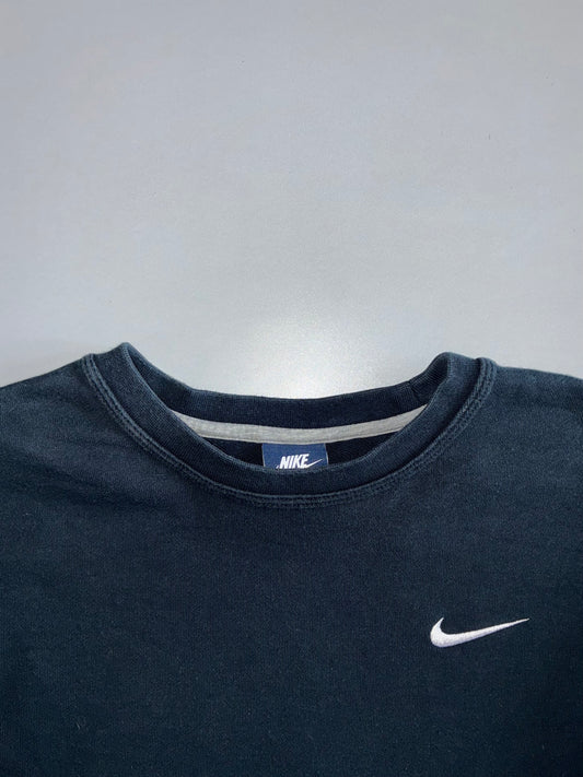 Nike | Mini Swoosh Crewneck Sweatshirt | Washed Black (M)