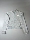 Puma Quilted Grey Bomber Jacket (Women's) (S)
