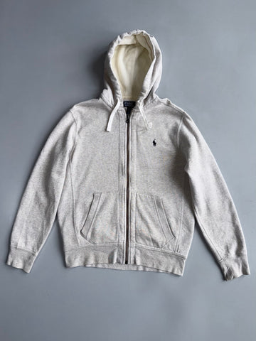 Polo Ralph Lauren Full Zip Up Grey Waffle Lined Hood (M)