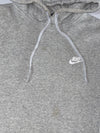 Nike Club Fleece Hoodie – Heather Grey, Swoosh Logo  (XL)