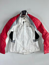 GRID Red White & Silver Leather Moto Racing Jacket (S)