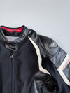 Richa D3O CE Armored 2-in-1 Leather Outer Shell with Removable Textile Inner Liner Moto Jacket (Paded)(XL)