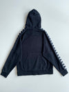 Kappa Black Banda Tape Sleeve Logo Hoodie (S)
