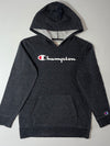 Champion Script Logo Charcoal Grey Hoodie (S)