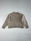 Ami Paris Ami de Coeur V-Neck Knit Sweater – Taupe Melange (XXS)