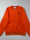 Adidas Originals Orange Sherpa Fleece Crewneck Sweatshirt (M)