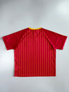 Adidas Spain National Team Climalite Gold Pinstripe Red Short Sleeve Football Training Jersey  (XL)