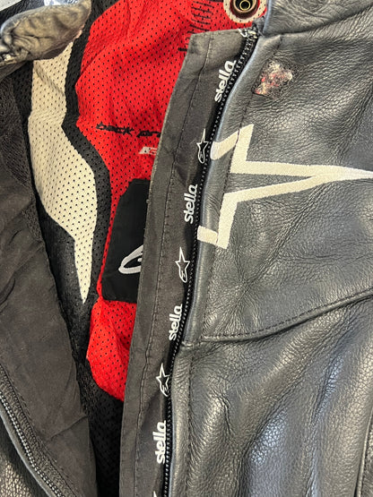 ZSuper Rare Alpinestars Stella GP Plus R Original Pure Leather Riding Jacket (Ultra Premium) Padded (S)
