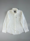 Polo Jeans Co. Ralph Lauren Flag Logo Button-Down Shirt – White (S/M)