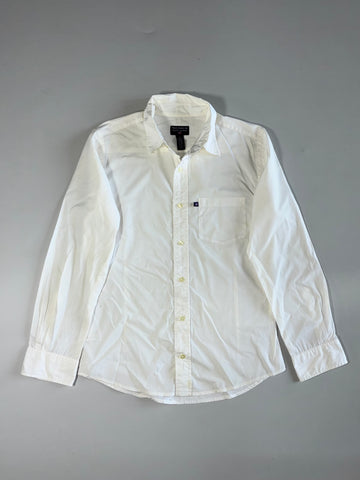 Polo Jeans Co. Ralph Lauren Flag Logo Button-Down Shirt – White (S/M)