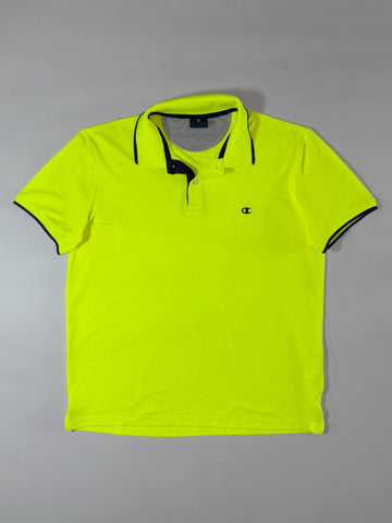 Champion Neon Yellow Polo Shirt (L)