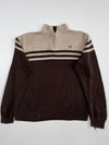Chaps Striped Quarter-Zip Sweater(XL)