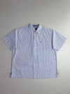 Tommy Hilfiger | Vintage Blue Gingham Check Short Sleeve Shirt (2XL)