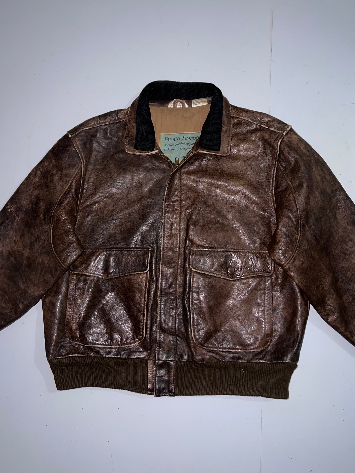 ZSuper Premium Vintage Leather Jacket (L/XL)