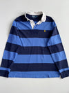 Polo Ralph Lauren Blue & Navy Striped Rugby Shirt (XL/2Xl)