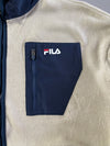 Vintage FILA Cream Fleece Full-Zip Jacket (M)