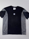 Adidas Originals Black & Grey Mesh Panel Trefoil Tee (XL)