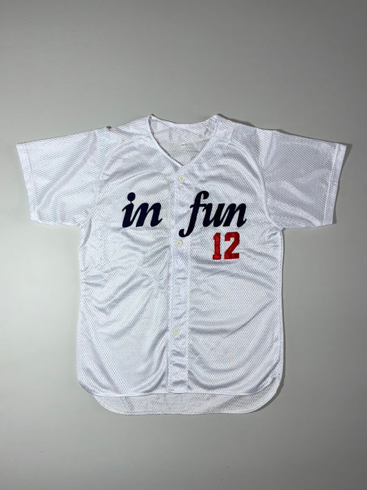 Vintage Baseball Jersey | “In Fun” Mesh Jersey ((M)